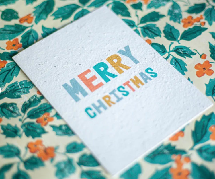 Seasons Greeting - Greeting Cards made with Plantable seeded paper