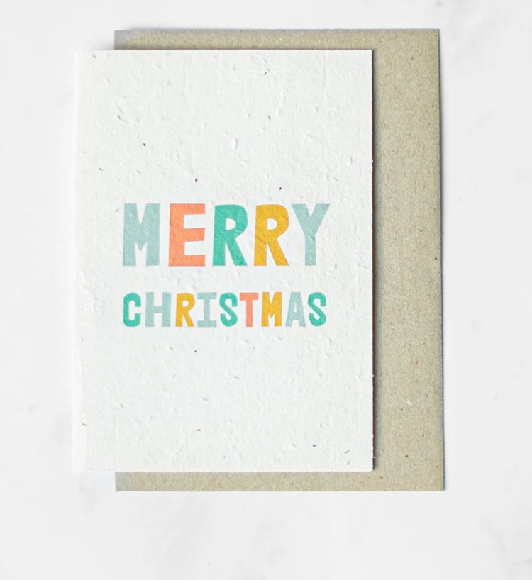 Seasons Greeting - Greeting Cards made with Plantable seeded paper