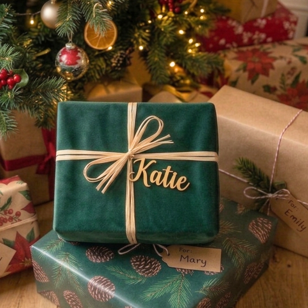 10 Custom Wooden Names