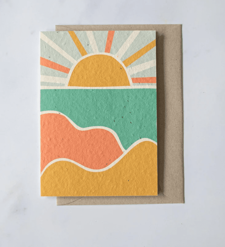 Seasons Greeting - Greeting Cards made with Plantable seeded paper