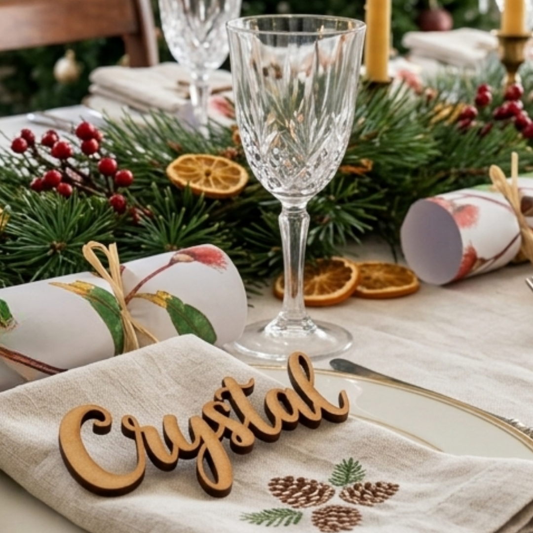 10 Custom Wooden Names